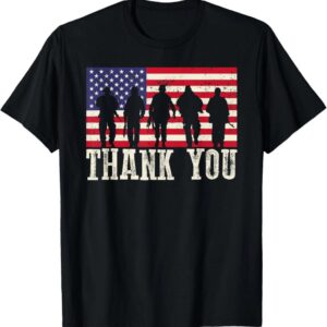 Distressed American flag military shirt