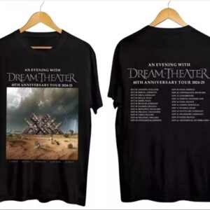 Dream Theater 40Th Anniversary Tour 2024 2025 T-Shirt
