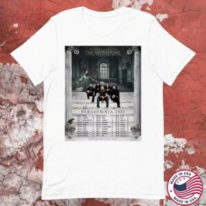 Dream Theater Parasomnia 2025 North America Tour Celebration T-shirts