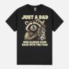 Father’S Day Racoon A Dad Who Always Came Back With A Milk Unisex T-Shirt