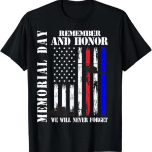 Grunge flag Memorial Day shirt