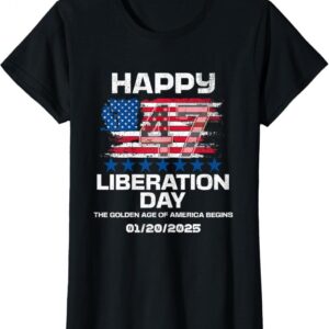 Happy Liberation Day America Trump 2025 Cool American T-Shirt