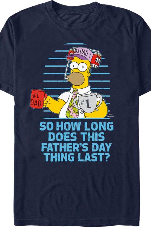 Homer Simpson Father's Day Simpsons T-Shirt