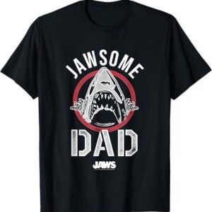Jaws Father’s Day Jawsome Dad Vintage Logo T-Shirt