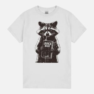 Juice Break Raccoon Vintage Retro Style Unisex T-Shirt