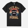 Kids Racoon Tee Cute But Feral Humor Unisex T-Shirt