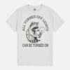 Lights Turned Off Can Be Turned On Retro Racoon Hold Lights Unisex T-Shirt