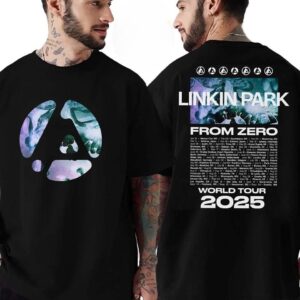 Linkin Park Swirl Tour Dates List From Zero World Tour 2025 T-Shirt