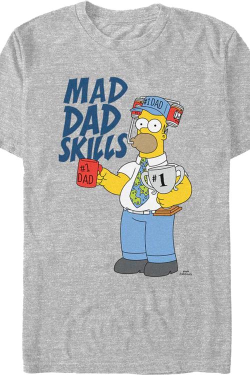Mad Dad Skills Simpsons T-Shirt