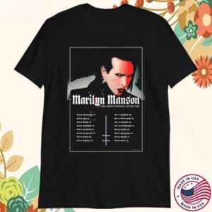 Marilyn Manson 2025 North American Spring Tour Dates T-shirts