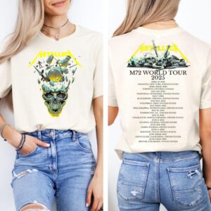 Metallica M72 World Tour 2025 Vintage Metallica World Tour Metal Band T-Shirts