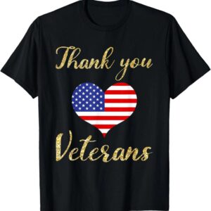 Patriotic heart American flag shirt