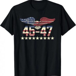 President Trump Inauguration Day 2025 American Flag 47 45 T-Shirt