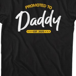 Promoted To Daddy Est. 2025 T-Shirt