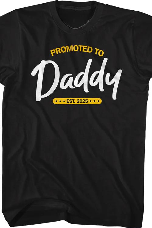 Promoted To Daddy Est. 2025 T-Shirt