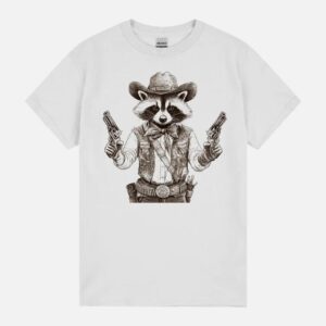 Raccoon Memes Funny Cowboy Trash Panda M1964 Unisex T-Shirt