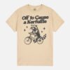 Racoon Off To Cause A Kerfuffle Funny Silly Raccoon Meme Tee Trash Panda Weirdcore Vintage Drawing Unisex T-Shirts