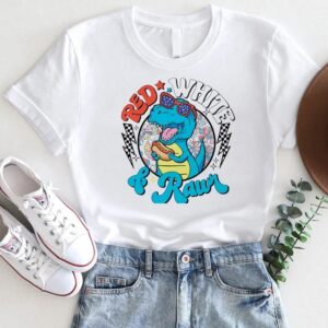 Red White & Rawr Dinosaur T-Shirt