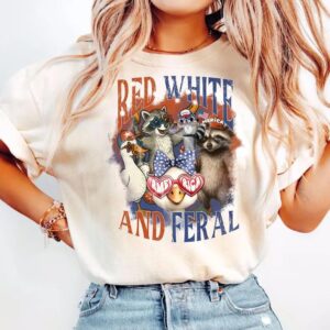 Red White and Feral Shirt