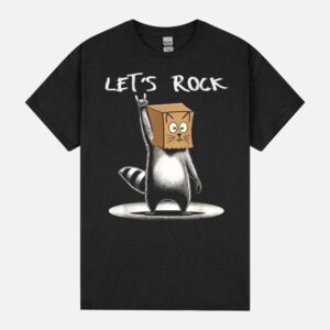 Retro Raccoon Mystery Rock Music Gift Men Kids Funny Raccoon Unisex T-Shirt