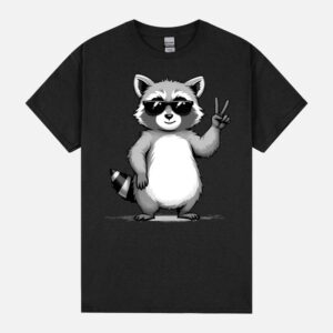Retro Raccoon Rock Music Funny Racoon Lovers Gift Men Kids Unisex T-Shirts