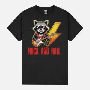 Rock And Roll Racoon Unisex T-Shirt
