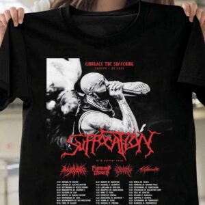 SUFFOCATION Tour 2025 Gift For Fans T-shirt