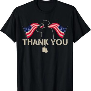 Saluting soldier t-shirt