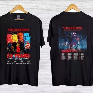 Shinedown 2025 Dance Kid Dance Tour Double Sided Shirt