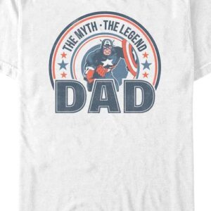 The Myth The Legend Dad Captain America Marvel Comics T-Shirt