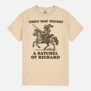 Thou May Ingest A Satchel Of Richard Vintage Raccoon Vintage Funny Meme Best Friend Gift Weirdcore Unisex T-Shirt