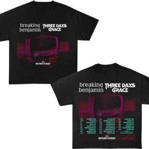 Three Days Grace Breaking Benjamin 2025 Tour 90s Vintage Shirt
