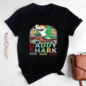 Vintage Biker Daddy Shark Doo Doo Doo T-Shirt