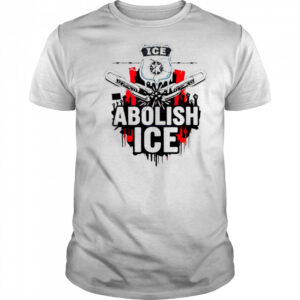 Abolish Ice Protest Graphic Badge Barbed Wire Art shirt