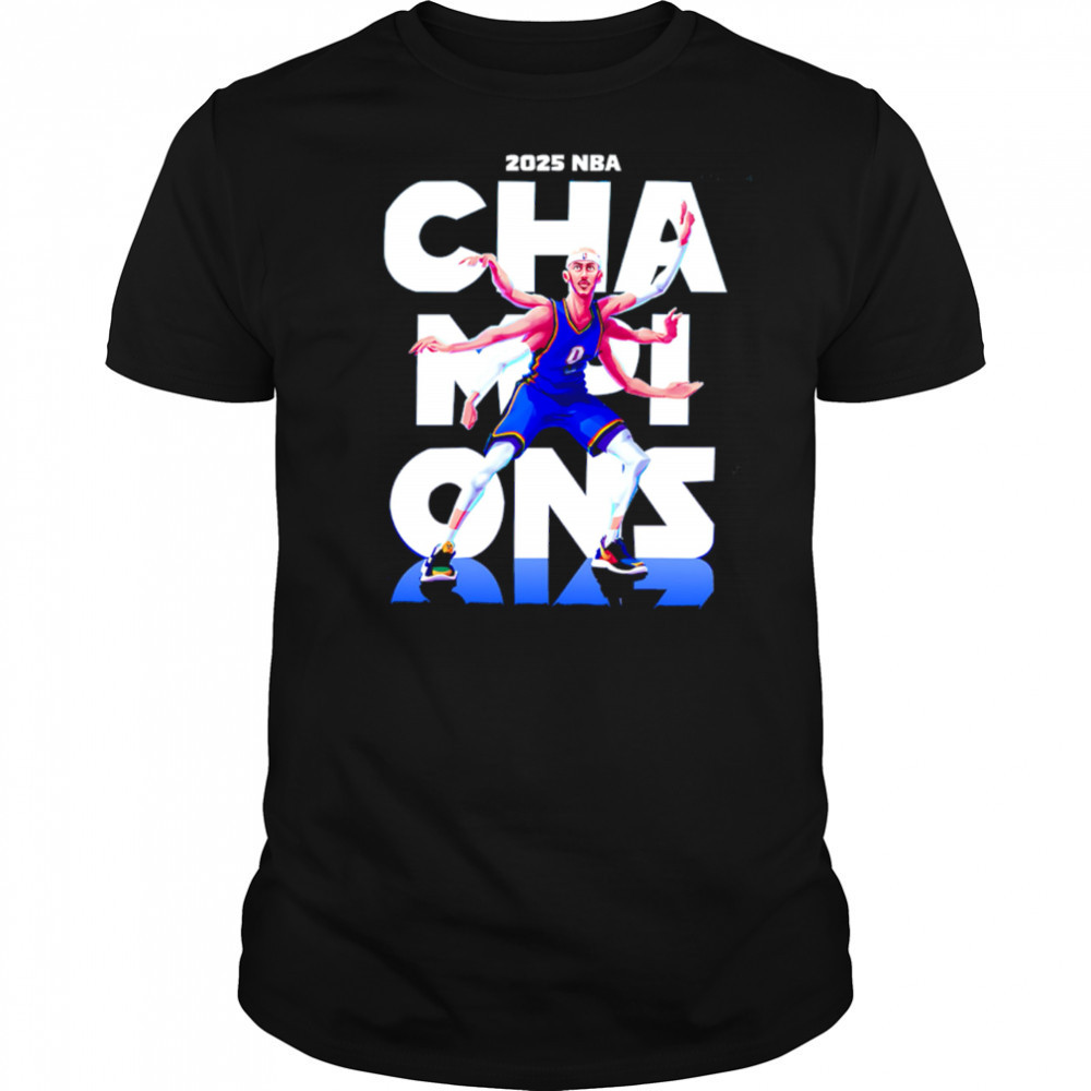 Alex Caruso caricature 2025 NBA Champions shirt
