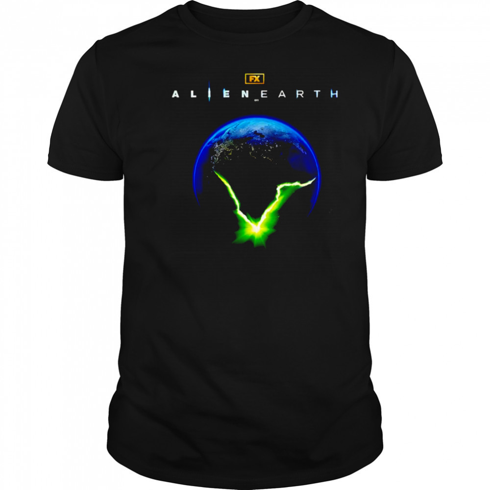 Alien Earth Cracked Earth shirt