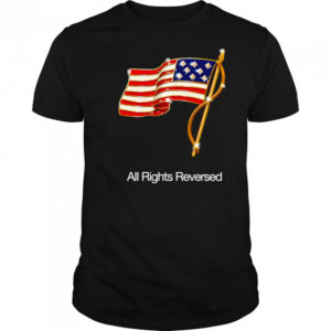 All rights reversed American flag shirt