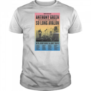 Anthony Green & So Long Avalon Tour July 2025 Shirt