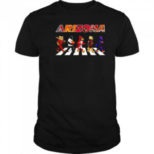 Arizona sports mascot Abbey Road cross road shirt