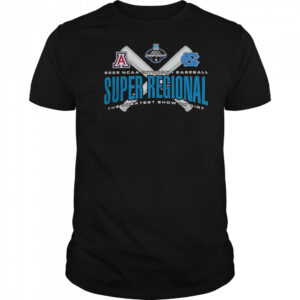 Arizona Wildcats Vs North Carolina Tar Heels 2025 NCAA Baseball Super Regional T-Shirt
