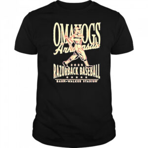 Arkansas Razorbacks Omahogs Baseball 2025 College World SeriesT-Shirt