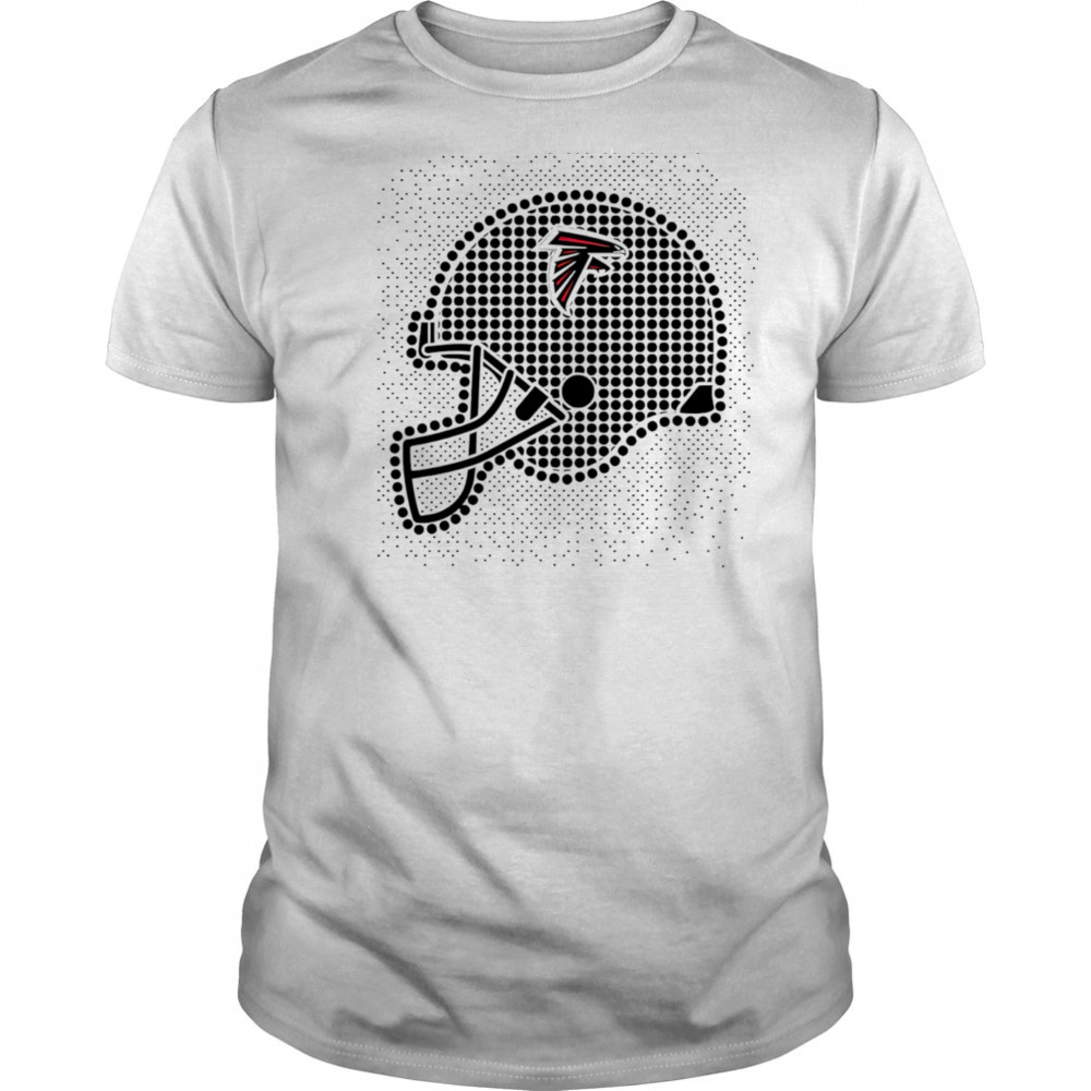 Atlanta Falcons polka dots helmet shirt