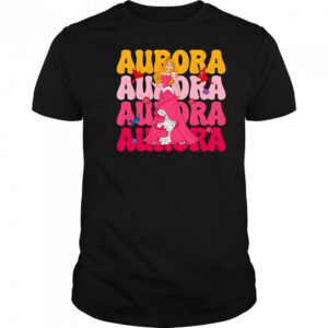 Aurora repeat cartoon cute shirt