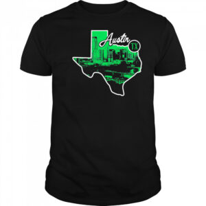 Austin State Skyline Map shirt