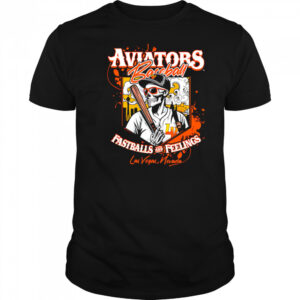 Aviators Baseball Fastballs And Feelings Las Vegas Nevada Skeleton shirt