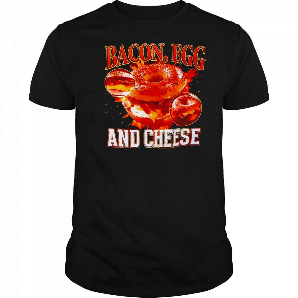 Bacon egg and cheese retro shirt