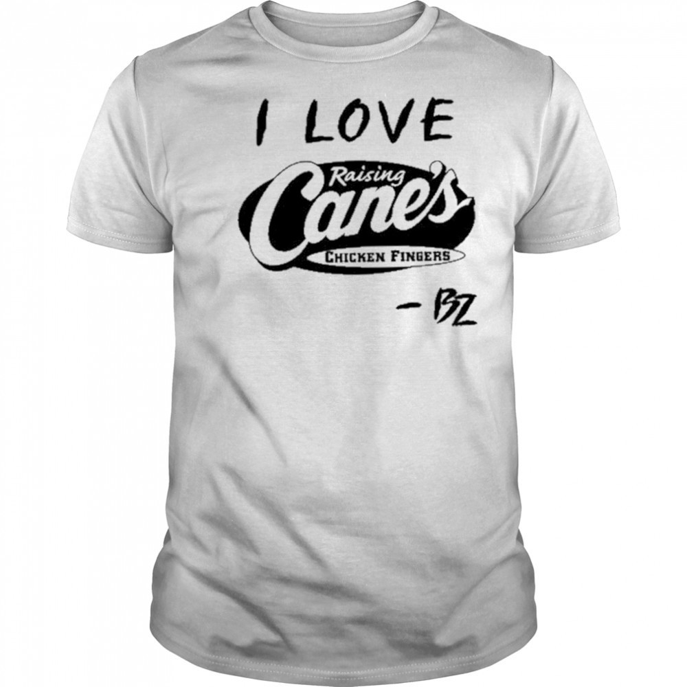 Bailey Zimmerman Wearing I Love Raising Cane’s Chicken Fingers shirt