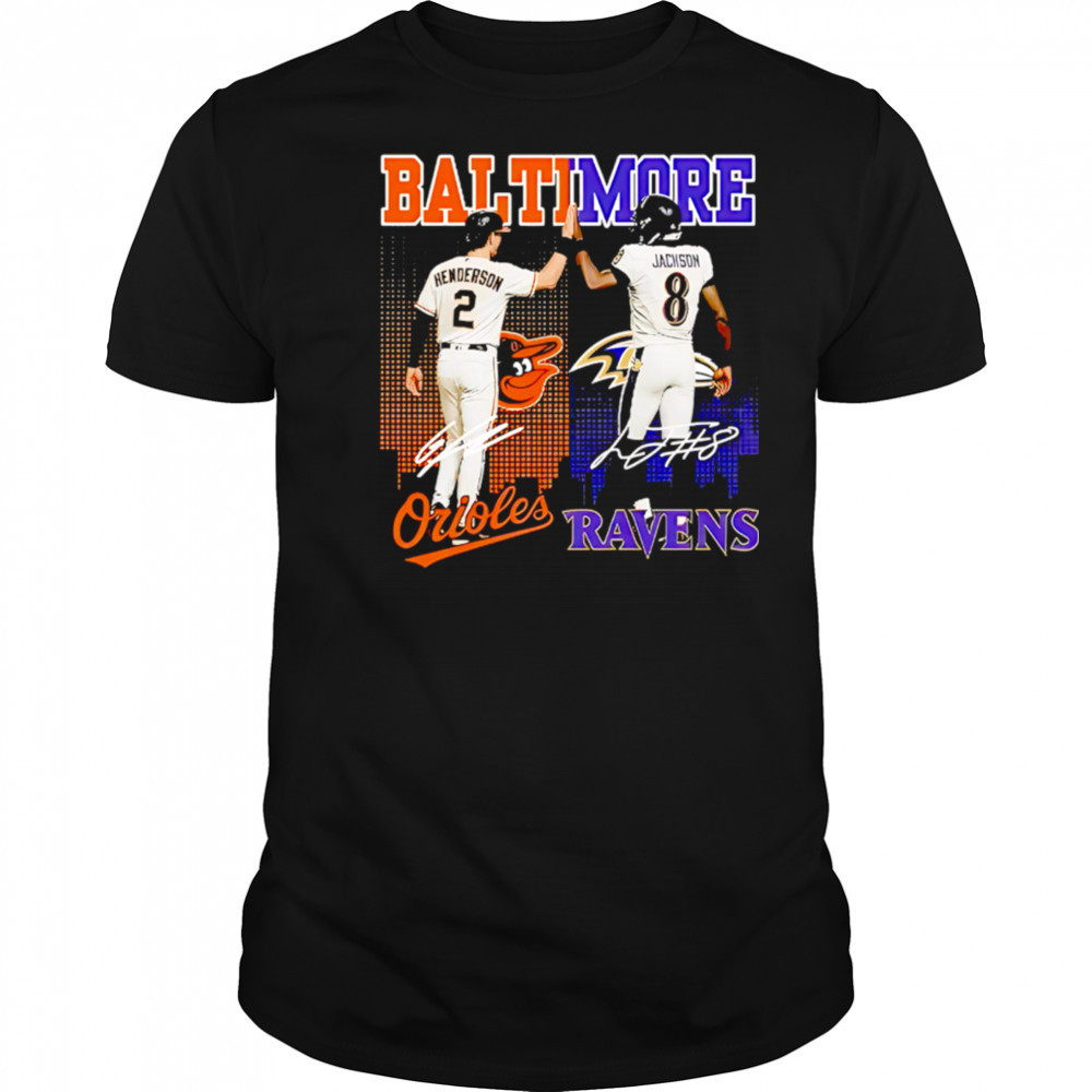 Baltimore orioles and ravens and star power shirt
