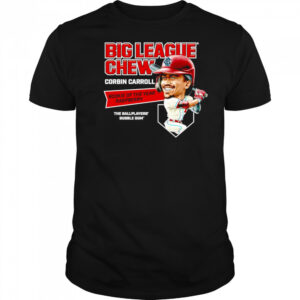 Big league chew Corbin Carroll Rookie of the Year raspberry the ballplayers’ bubble gum’ shirt