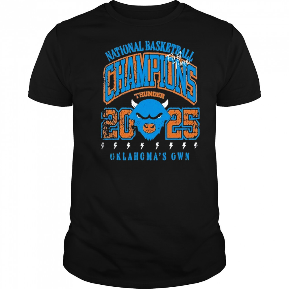 Bison Distressed Champs Black Shirt